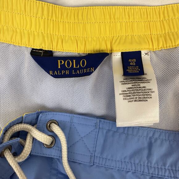 Polo Ralph Lauren Swim Trunks Light Blue Shorts Netted Size 4XB Big & Tall - Picture 2 of 14